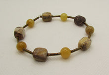 Load image into Gallery viewer, Jasper Stone and Topaz Bracelet