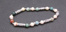 Load image into Gallery viewer, Natural Stone and Silver Bracelet