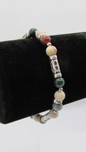 Load image into Gallery viewer, Natural Stone and Silver Bracelet