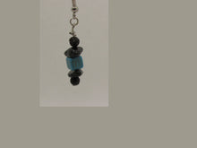 Load image into Gallery viewer, Turquoise and Black Earrings
