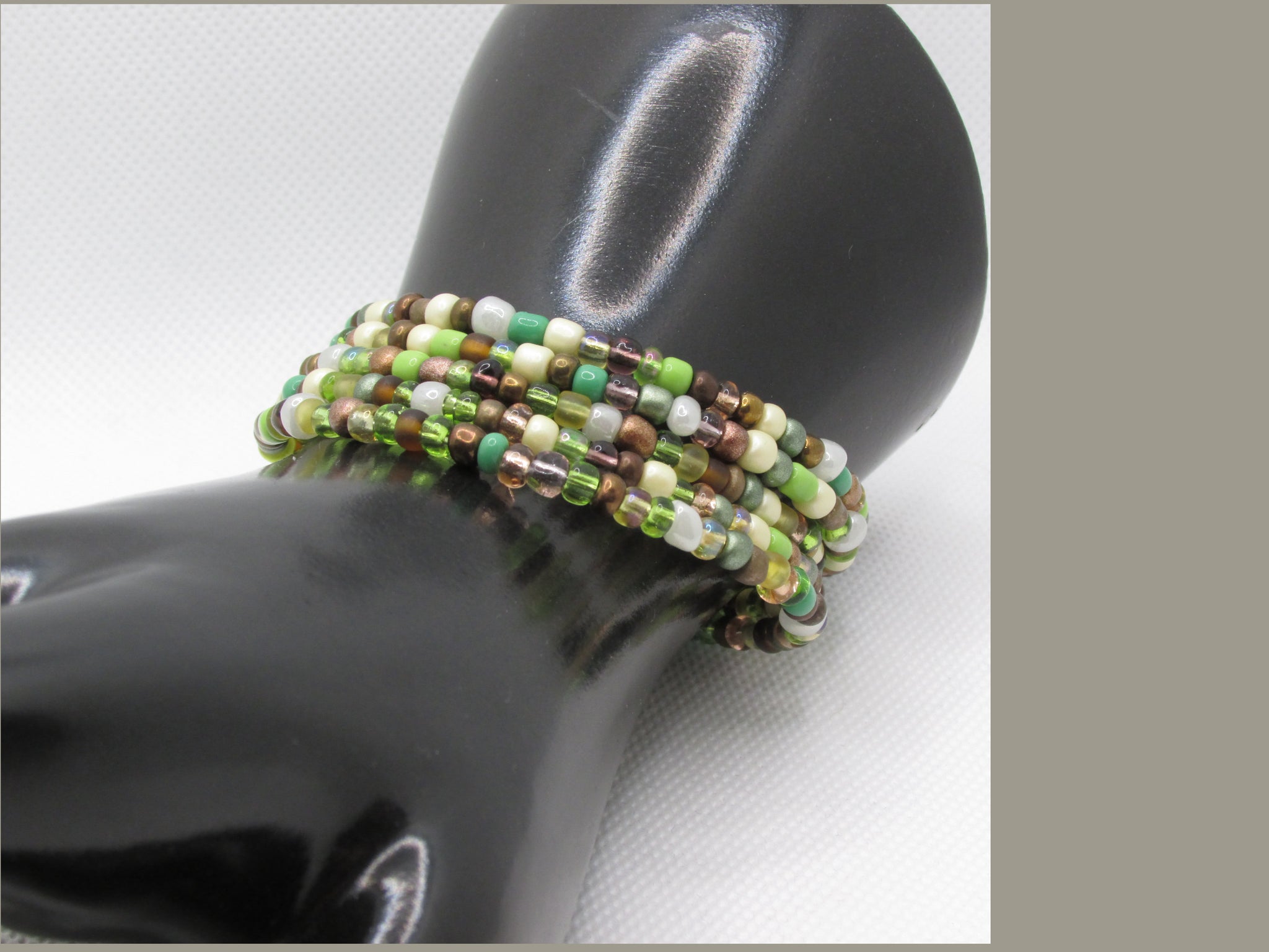 Memory Wire Tube Bead Bracelet - Happy Hour Projects