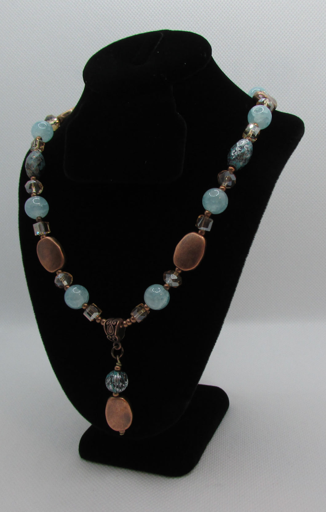 Copper and Ice Necklace